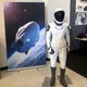 SpaceX's "neat" spacesuit on display.